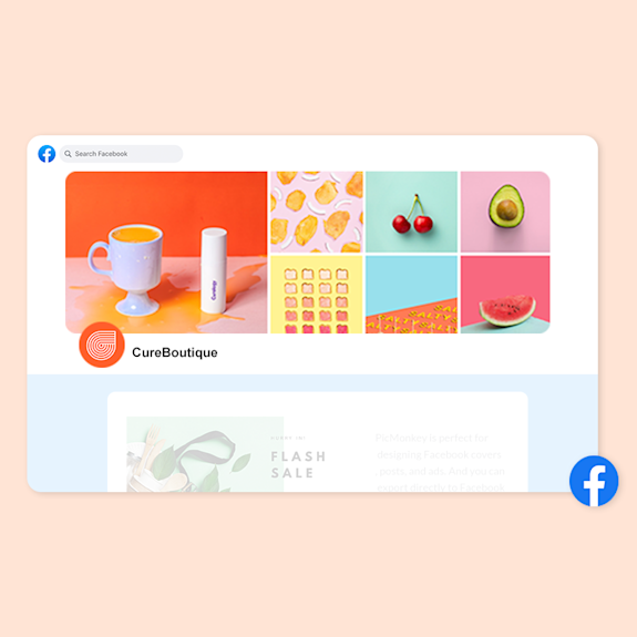 PicMonkey's Facebook cover maker